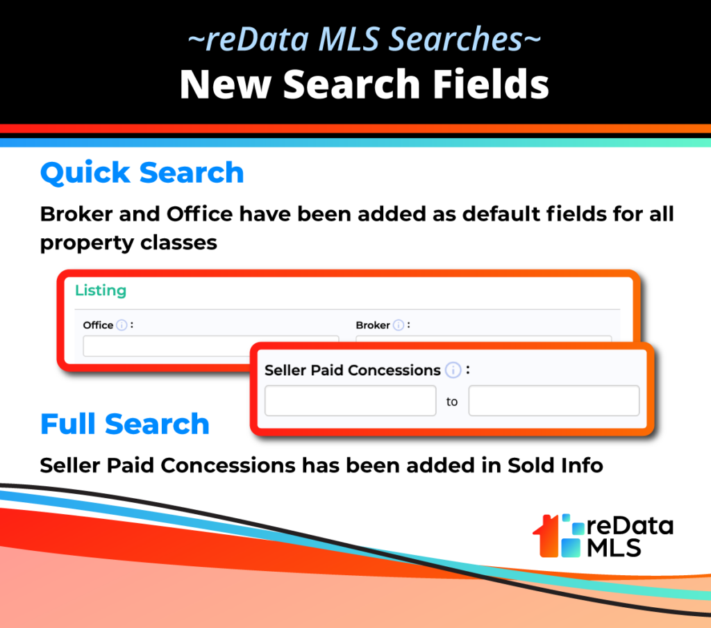 New Search Fields